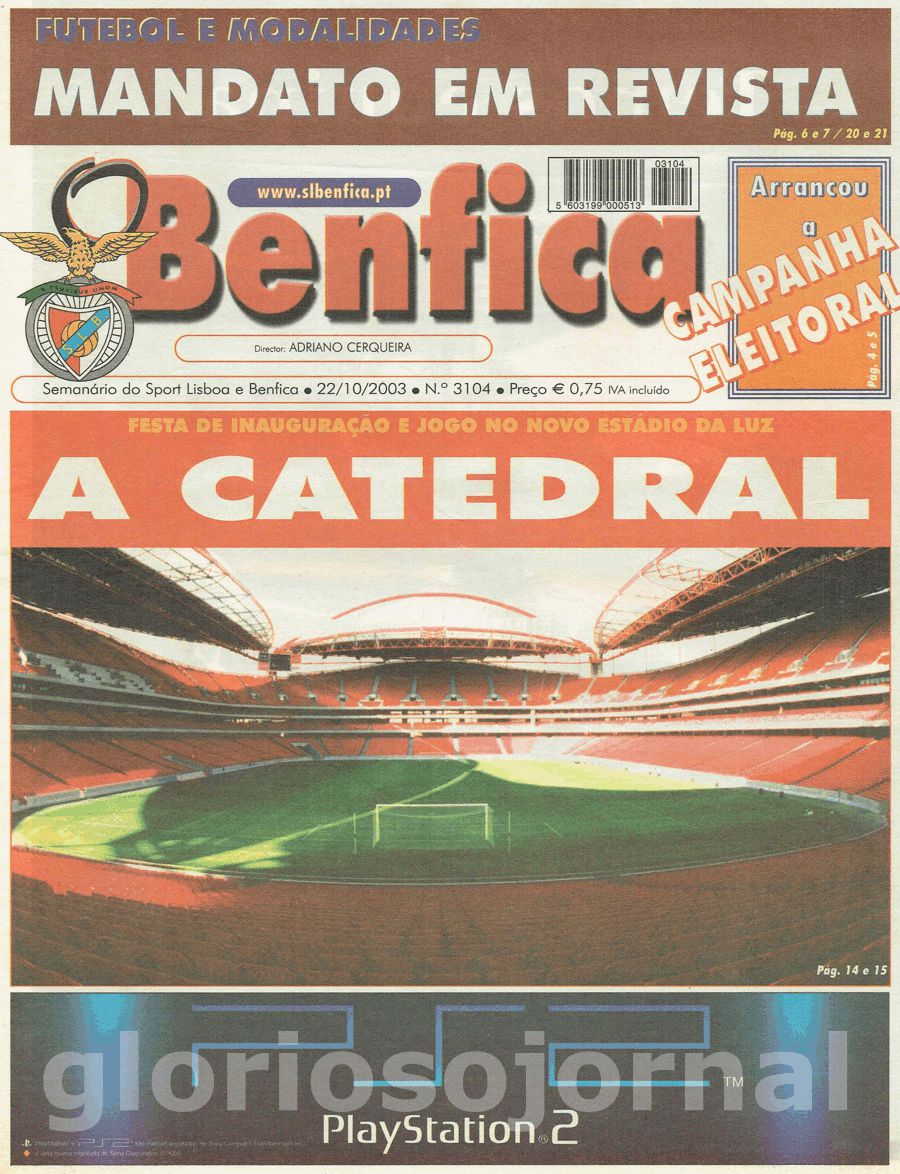 jornal o benfica 3104 2003-10-22